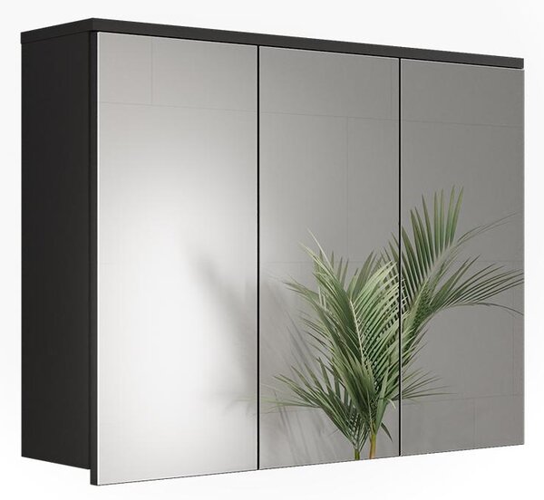 Koupelnová zrcadlová skříňka Vicco Ruben Antracit 80.2 x 62 cm, Model 62909