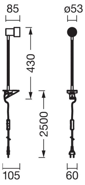 Osram - Lampa s klipem CLIP STEP FLEX 1xGU10/5W/230V matný chrom