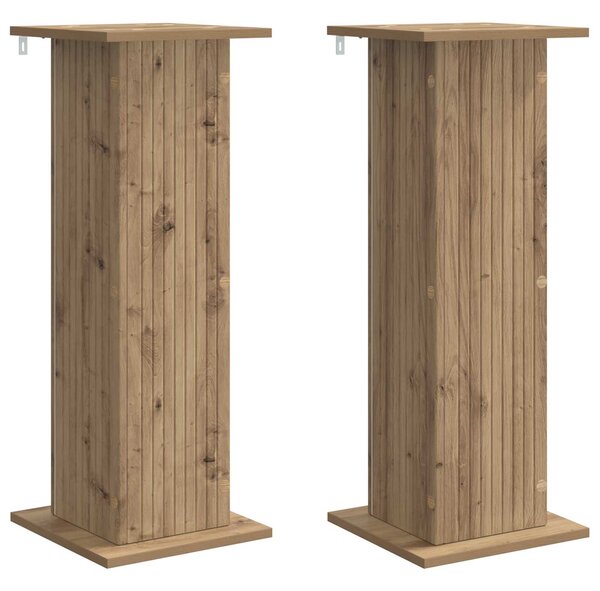 Stojan na rostliny 2 ks Dub artisan 30,5 x 30 x 80,5 cm