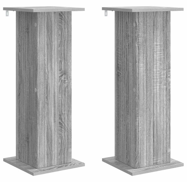 Stojan na rostliny 2 pcs Šedá sonoma 30,5 x 30 x 80,5 cm
