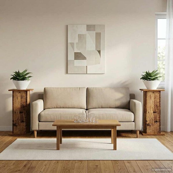 Stojan na rostliny 2 pcs Staré dřevo 30,5 x 30 x 60,5 cm
