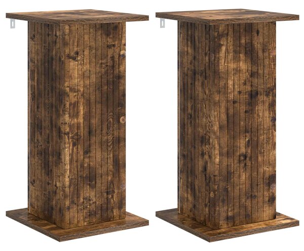 Stojan na rostliny 2 pcs Kouřový dub 30,5 x 30 x 60,5 cm
