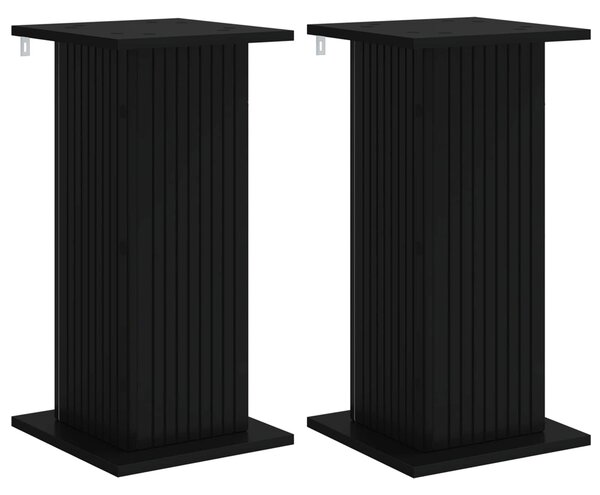 Stojan na rostliny 2 pcs Černá 30,5 x 30 x 60,5 cm