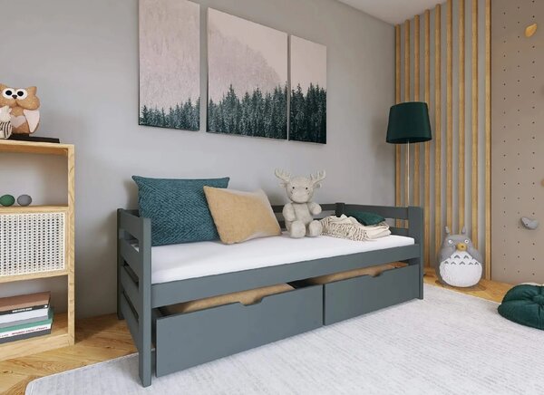 Lano Furniture Dětská postel Erik grafit Rozměr (cm): 80x160