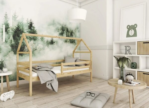 Lano Furniture Dětská postel ve tvaru domku Arnie borovice Rozměr (cm): 80x160