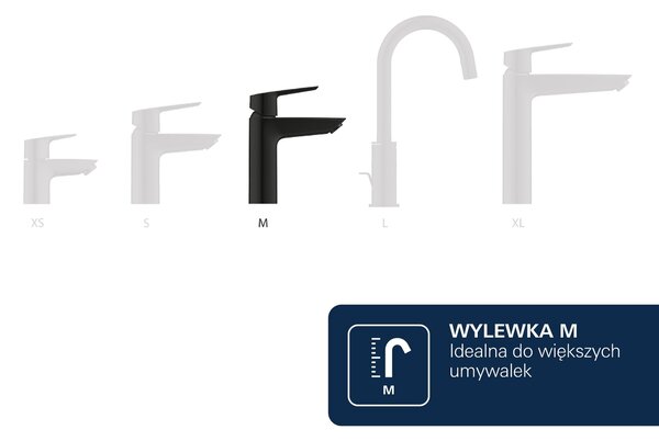 Grohe Essence New umyvadlová baterie stojící s termostatem černá 237982431