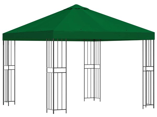 Altán 3 x 3 m Zelená Polyester a ocel 190 gsm