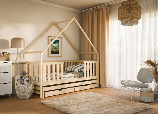 Legno Dětská rozkládací postel Magda borovice Rozměr (cm): 80x180