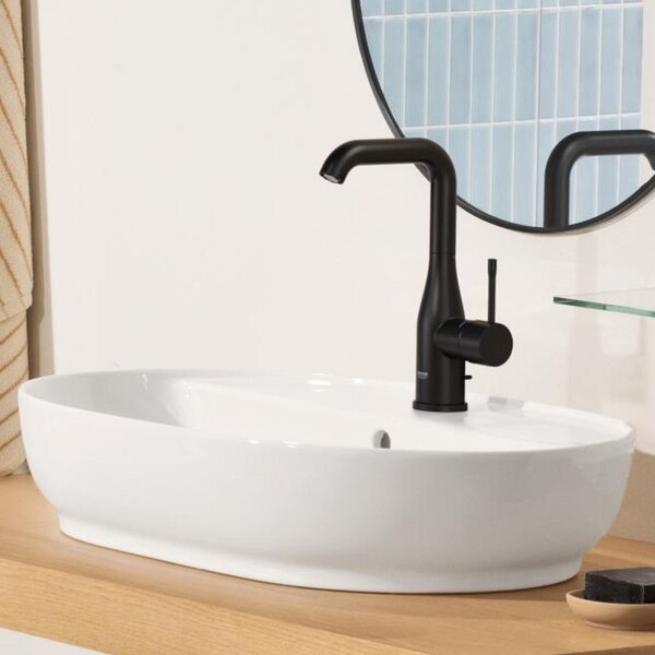 Grohe Essence New umyvadlová baterie stojící s termostatem černá 326282431