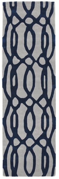 Modrý koberec Blondie Wire Blue Rozměry: 70x240 cm