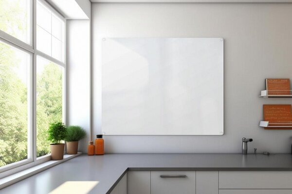 Magnetická tabule bezrámová keramická 150 x 120 cm