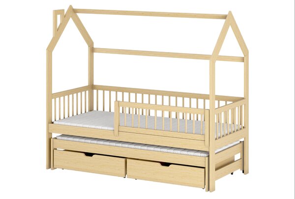 Legno Dětská rozkládací postel Pipa borovice Rozměr (cm): 80x160