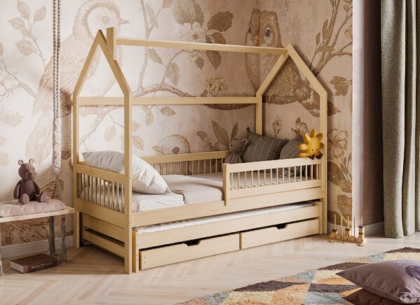 Legno Dětská rozkládací postel Pipa borovice Rozměr (cm): 80x160
