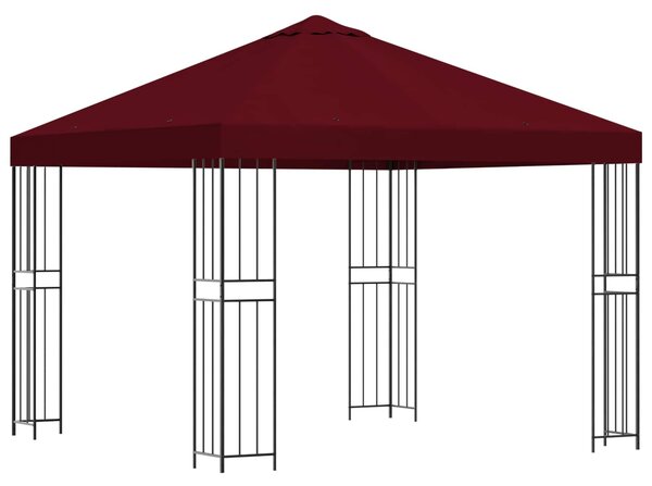 Altán 3 x 3 m Vínová Polyester a ocel 190 gsm