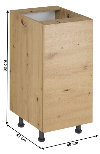 KONDELA Spodní skříňka, dub artisan, univerzální , LANGEN D40