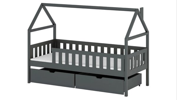 Legno Dětská postýlka Demi grafit Rozměr (cm): 80x160