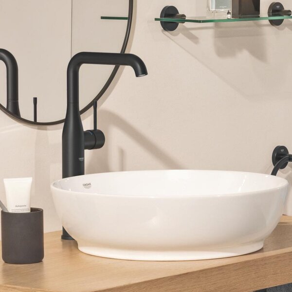 Grohe Essence New umyvadlová baterie stojící s termostatem černá 329012431