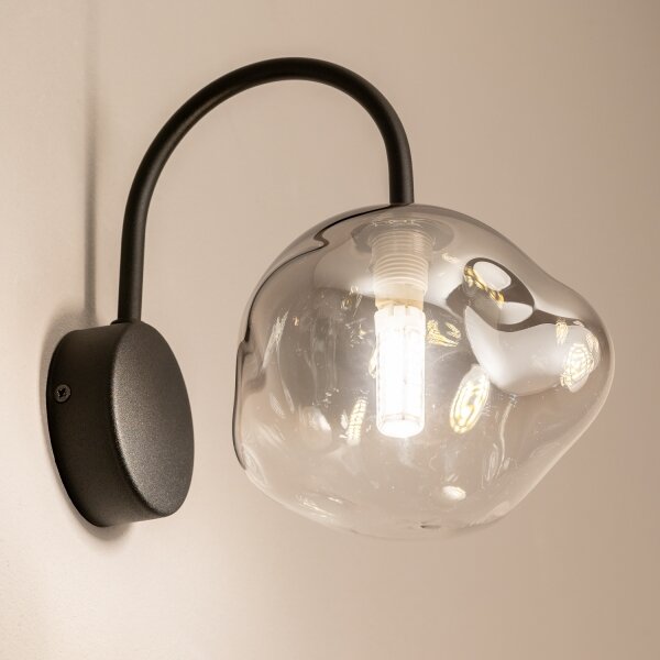 BRILAGI - Nástěnná lampa VULCANO 1xG9/8W/230V černá/kouřová černá