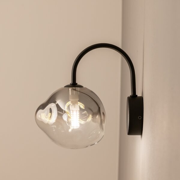 BRILAGI - Nástěnná lampa VULCANO 1xG9/8W/230V černá/kouřová černá