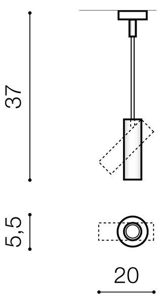Bodové světlo Lens Round bílé/bílé – Bílá