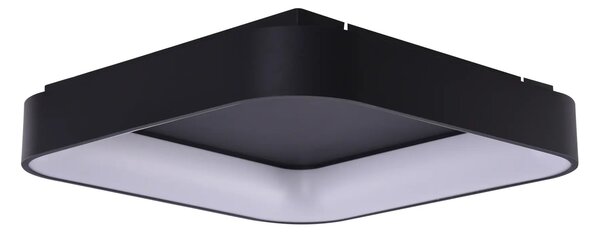 Moderní LED stropní svítidlo Solvent S 80 černé s dálkovým ovladačem – Černá