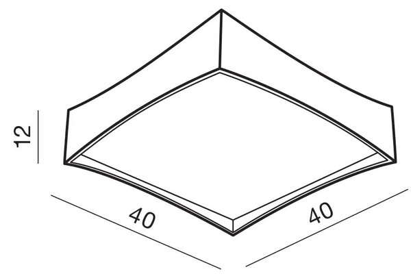 LED stropní svítidlo Veccio černé – Černá
