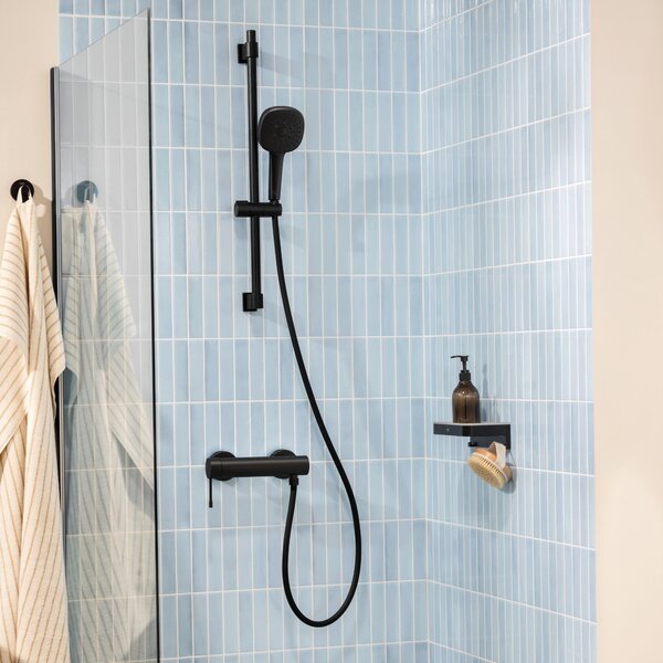 Grohe Essence New sprchová baterie nastěnná s termostatem černá 336362431