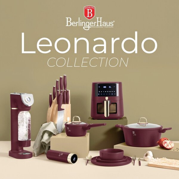 BERLINGERHAUS Výrobník sody SODABAR + 2 lahve Leonardo Colletion BH-8555