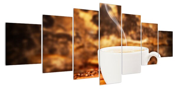 Obraz šálku kávy (210x100 cm)