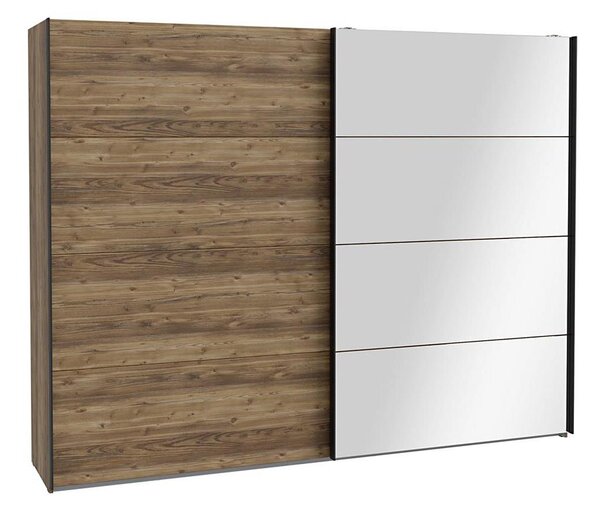 Šatní skříň se zrcadlem OREN 270x210x63 cm dub artisan