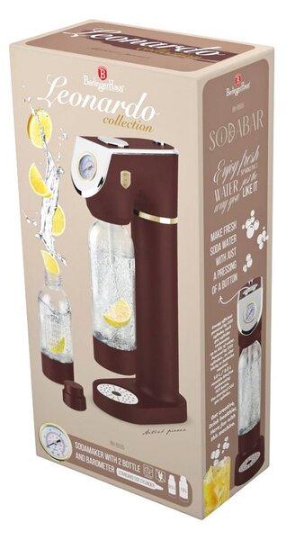 BERLINGERHAUS Výrobník sody SODABAR + 2 lahve Leonardo Colletion BH-8555