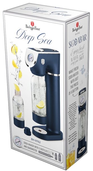 BERLINGERHAUS Výrobník sody SODABAR + 2 lahve Deep Sea Collection BH-9762