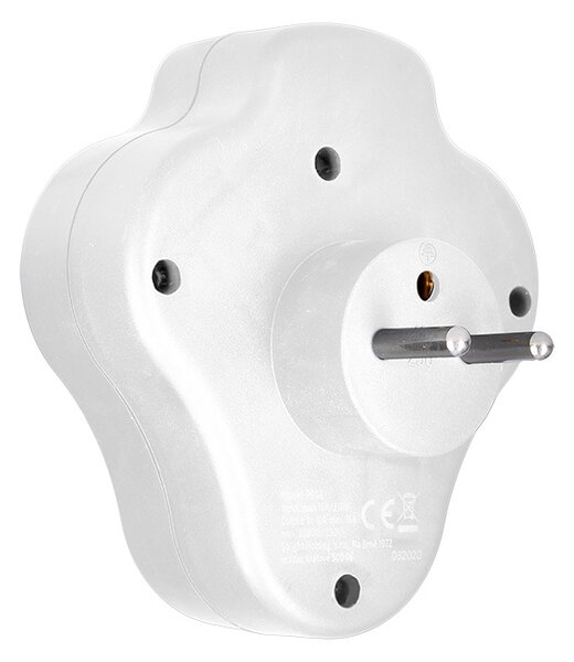 SOLIGHT Zásuvka rozbočovací s vypínačem P99 3x 230V/10A, bílá