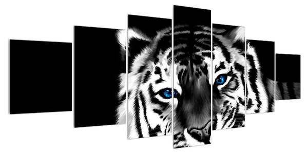 Obraz tygra s mládětem (210x100 cm)