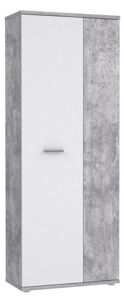 Komoda/Botník SIMO bílá/šedá beton