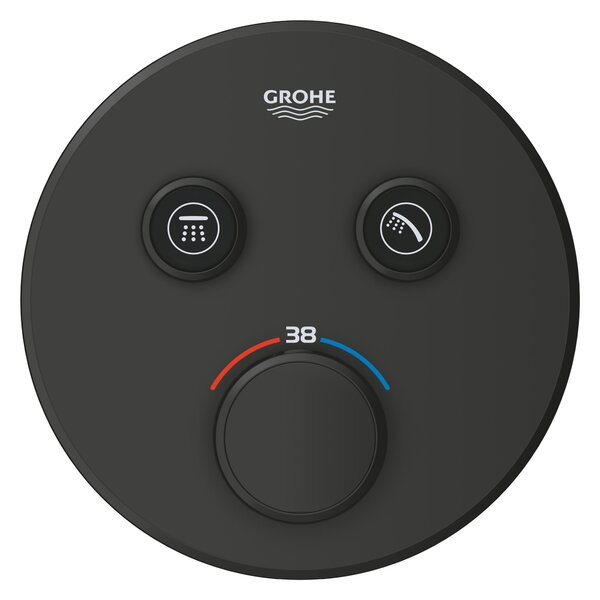 Grohe Grohtherm SmartControl vanová baterie pod omítku s termostatem černá 291192430