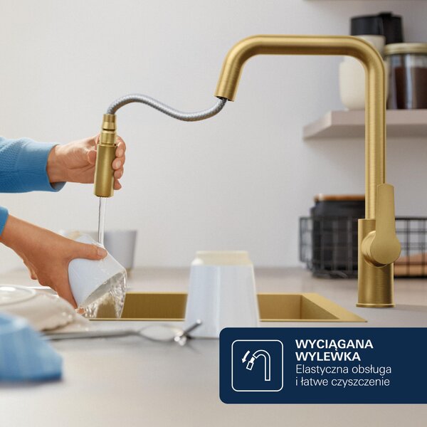 Grohe Start kuchyňská baterie stojící Brushed Cool Sunrise 30631GN0