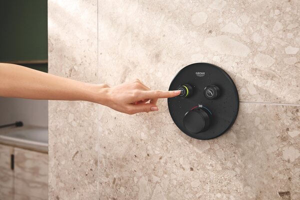 Grohe Grohtherm SmartControl vanová baterie pod omítku s termostatem černá 291192430