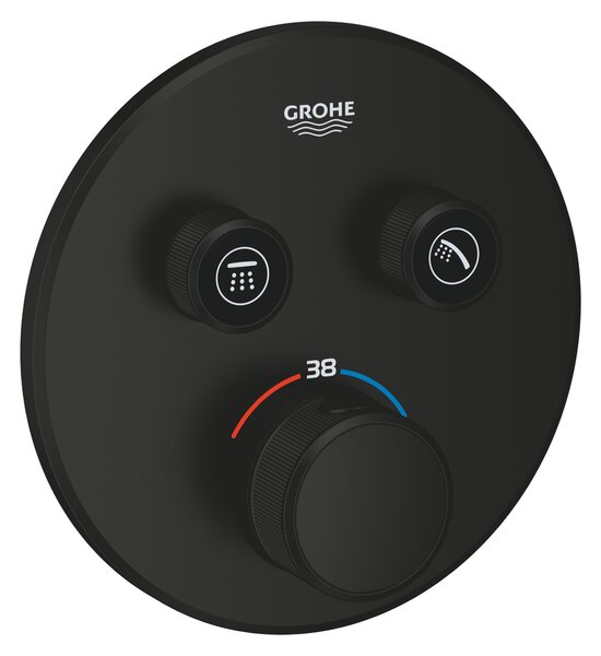 Grohe Grohtherm SmartControl vanová baterie pod omítku s termostatem černá 291192430