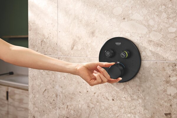Grohe Grohtherm SmartControl vanová baterie pod omítku s termostatem černá 291192430