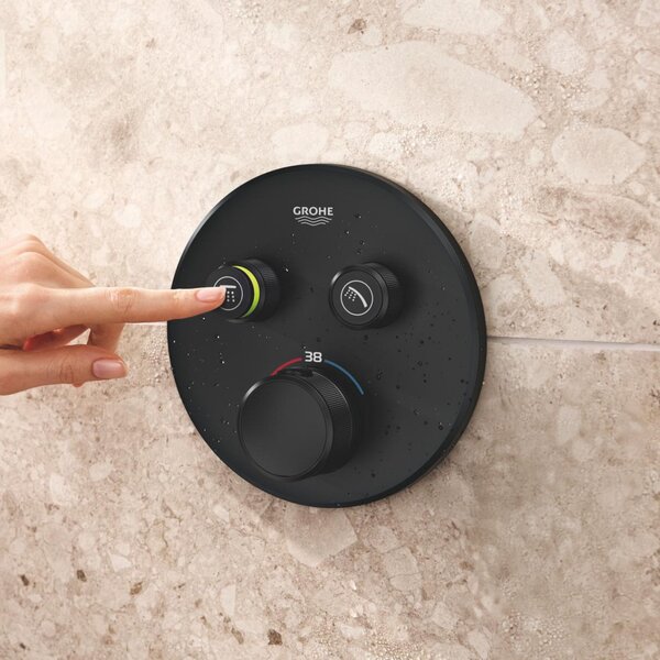 Grohe Grohtherm SmartControl vanová baterie pod omítku s termostatem černá 291192430