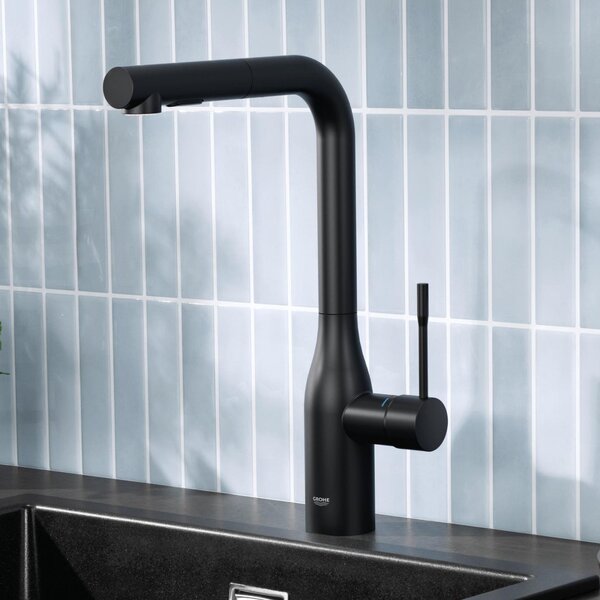 Grohe Essence New kuchyňská baterie stojící černá 302702430
