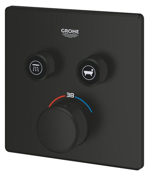Grohe Grohtherm SmartControl vanová baterie pod omítku s termostatem černá 291242430