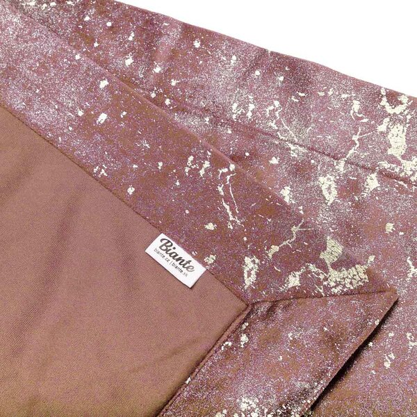 Biante Sametový přehoz/běhoun na postel Isabela IBL-013 Gold Design starorůžový Na míru