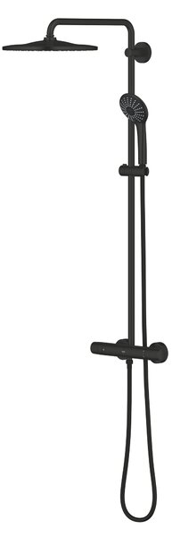 Grohe Vitalio Joy sprchová sada na stěnu s termostatem s dešťovou sprchou černá 264002431