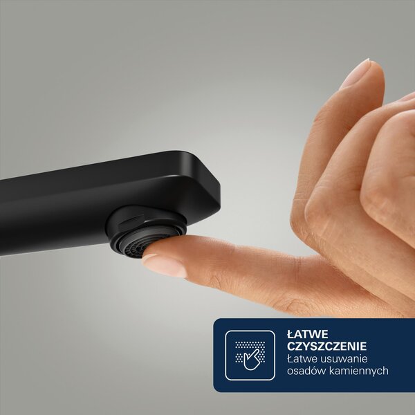 Grohe Lineare New umyvadlová baterie stojící s termostatem černá 237902431