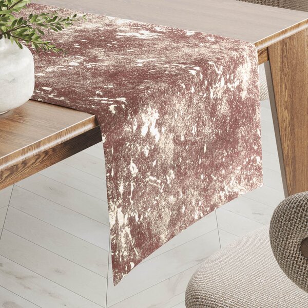 Biante Sametový běhoun na stůl Isabela IBL-013 Gold Design starorůžový 20x120 cm