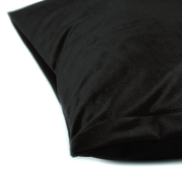 Biante Sametový povlak na polštář Velvet Premium SVP-041 Černý 30 x 50 cm