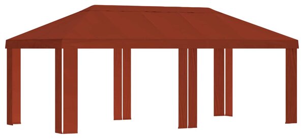 Plachta na altán 6 x 3 m Cihlová Polyester 190 gsm