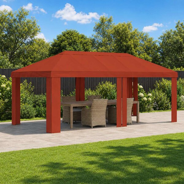 Plachta na altán 6 x 3 m Cihlová Polyester 190 gsm